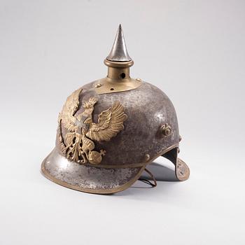 KASK, metall och läder, Tyskland, 1800/1900-tal.