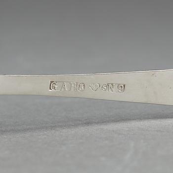 PARTI BESTICK, 27 delar,  silver, bla GAB, Stockholm, 1963. Total vikt ca 404g.