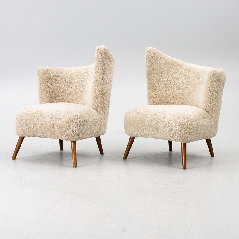 Armchairs, a pair, second half of the 20th century.
