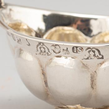A Swedish mid 18th century silver brandy-bowl, mark of Johan Söderdahl, Söderköping 1753.