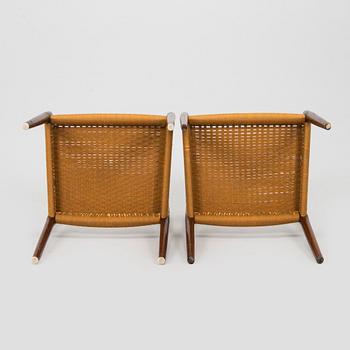 Niels Otto Møller, tuoleja, 6 kpl,  "77", J.L. Møllers Møbelfabrik, Tanska 1900-luvun puoliväli.