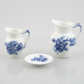 Royal Copenhagen, 53 pieces of a porcelain "Blue flower" coffee and mocha service, Denmark.