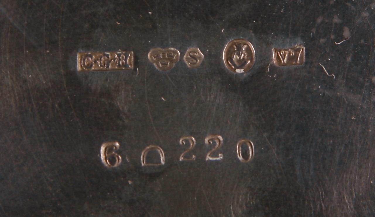 BÄGARE, 3 st, silver, bl.a CG Hallberg Stockholm, 1900-tal.