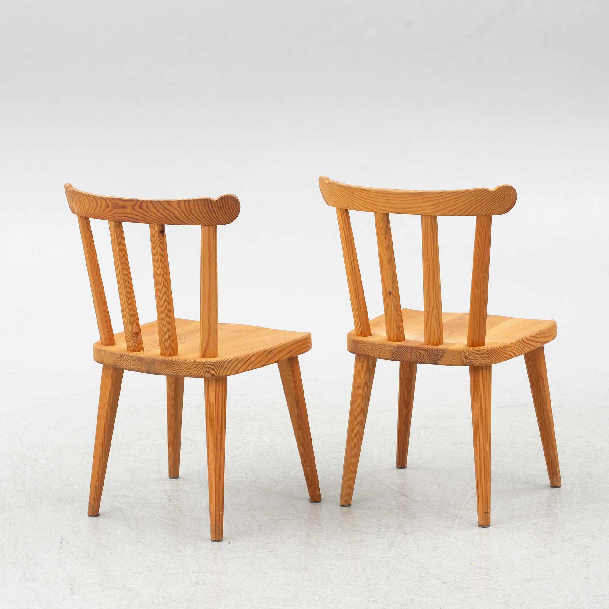 Nordiska Kompaniet, stolar, ett par, "Ekerö", 1940-tal.