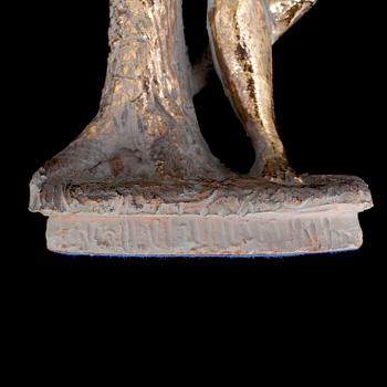 MATTI HAUPT, skulptur, förgylld terracotta.