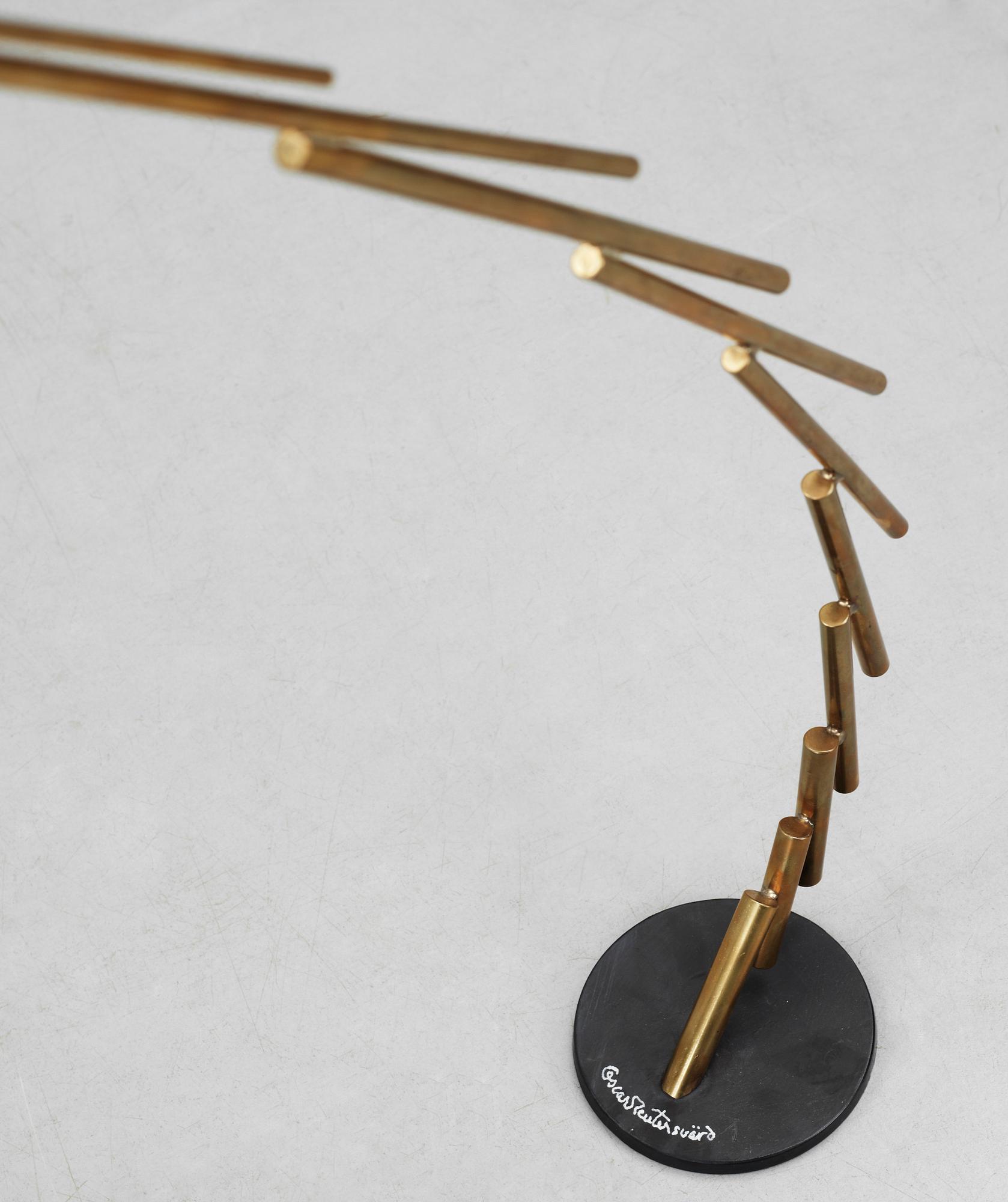 OSCAR REUTERSVÄRD, skulptur, metall, sign.