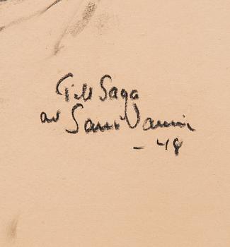 SAM VANNI, teckning, signerad och daterad -48.