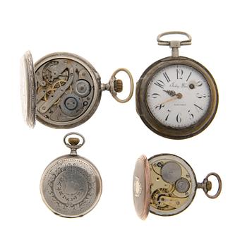 FOUR POCKETWATCHES, 18th-early 20th century.