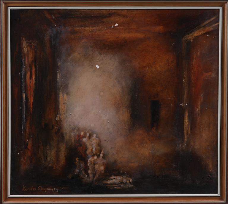 KERSTIN SKOGSBERG, olja på duk, 2 st, sign.