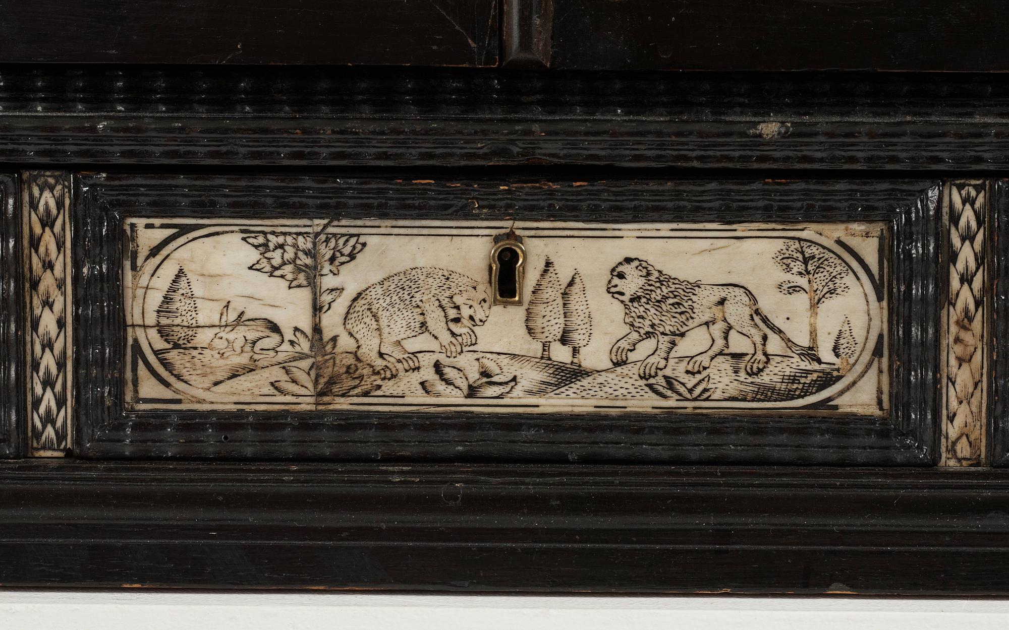 A Swedish cabinet from the late 17th century.