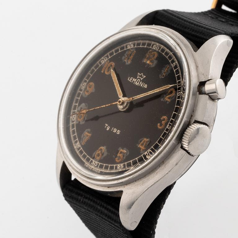 Lemania, Tg 195, "Tre kronor", armbandsur, 40 mm.