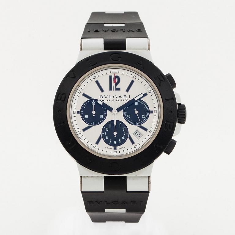 BVLGARI, Diagono, chronograph, wristwatch, 42 mm.