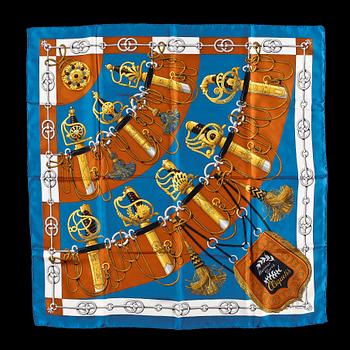 A silk scarf by Hermès, "Cliquetis".