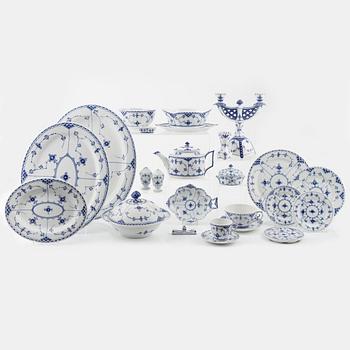 Royal Copenhagen, An 87-piece 'Musselmalet' porcelain service, Denmark.