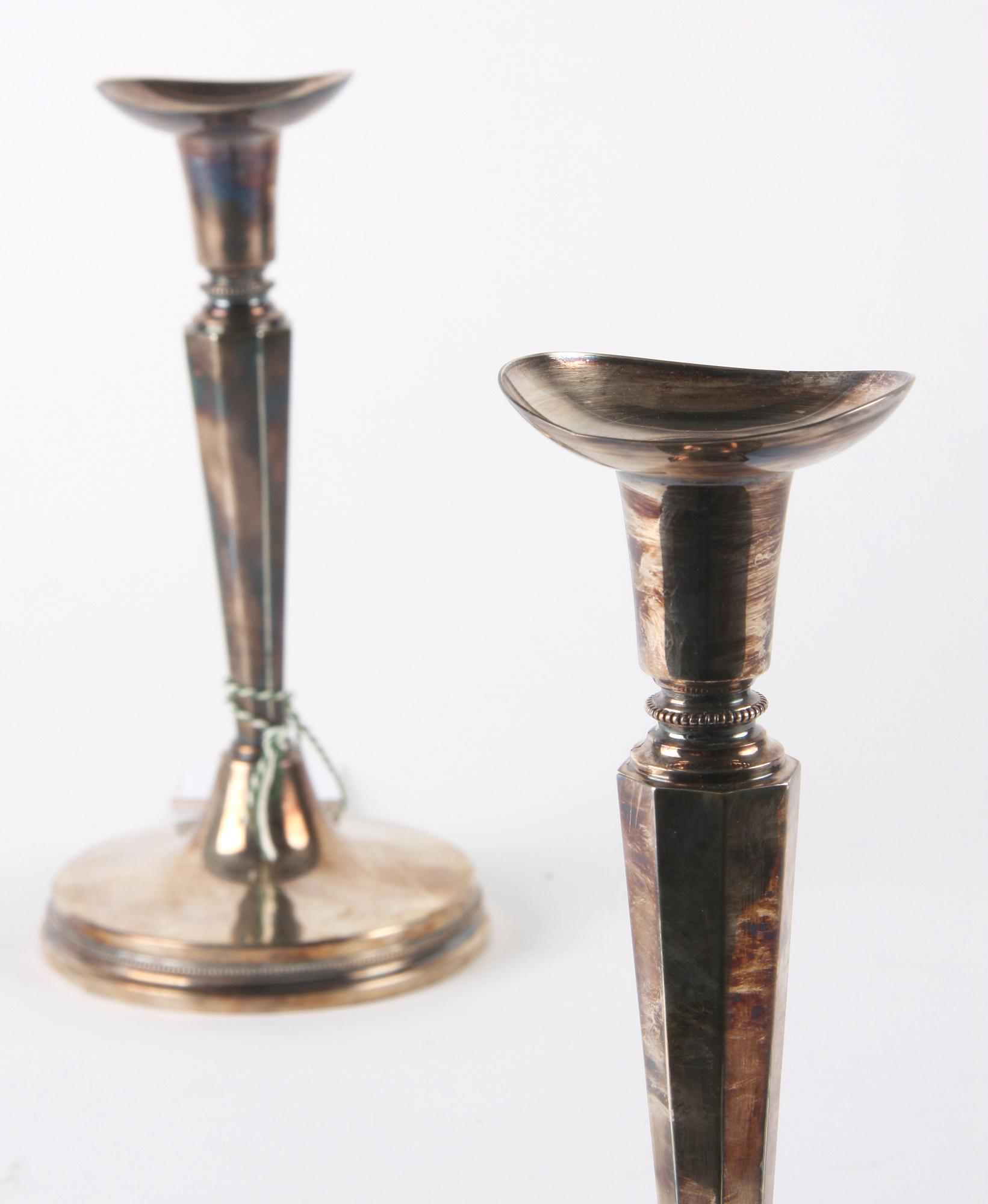 LJUSSTAKAR, ett par, silver, MGAB, Uppsala, 1959.