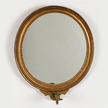 A pair of Gustavian style mirror sconces, early 20th centruy.