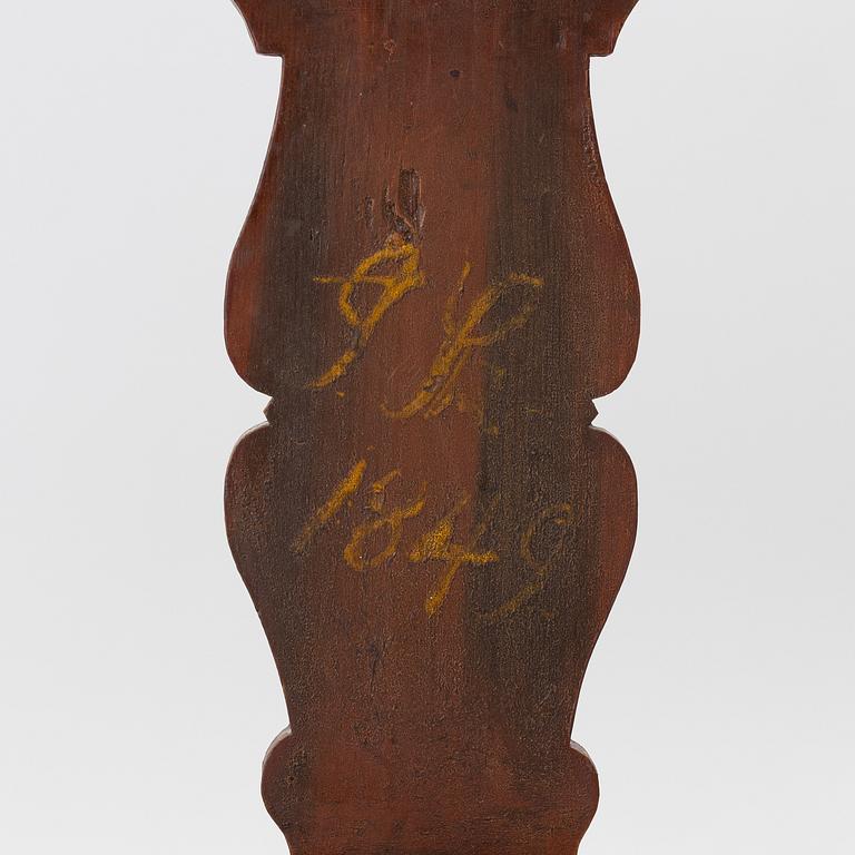 Chairs, 4 pcs, folk art, Jämtland. 19th century.