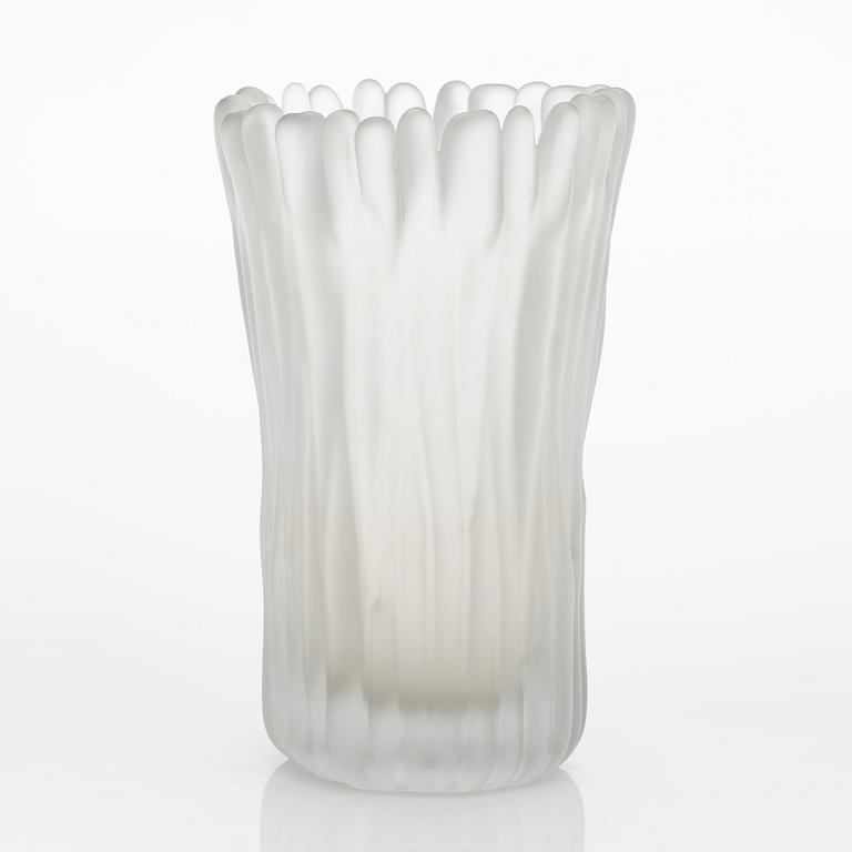 Tapio Wirkkala, a glass vase, signed Tapio Wirkkala, Iittala 3515.