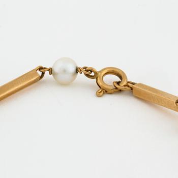 ARMBAND, med odlade pärlor, Torsten Rydén Borås, 1964.