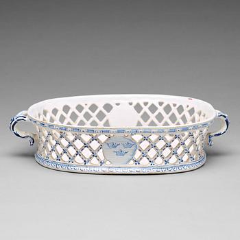 300. A faience chesnut basket, Rörstrand, 18th Century.