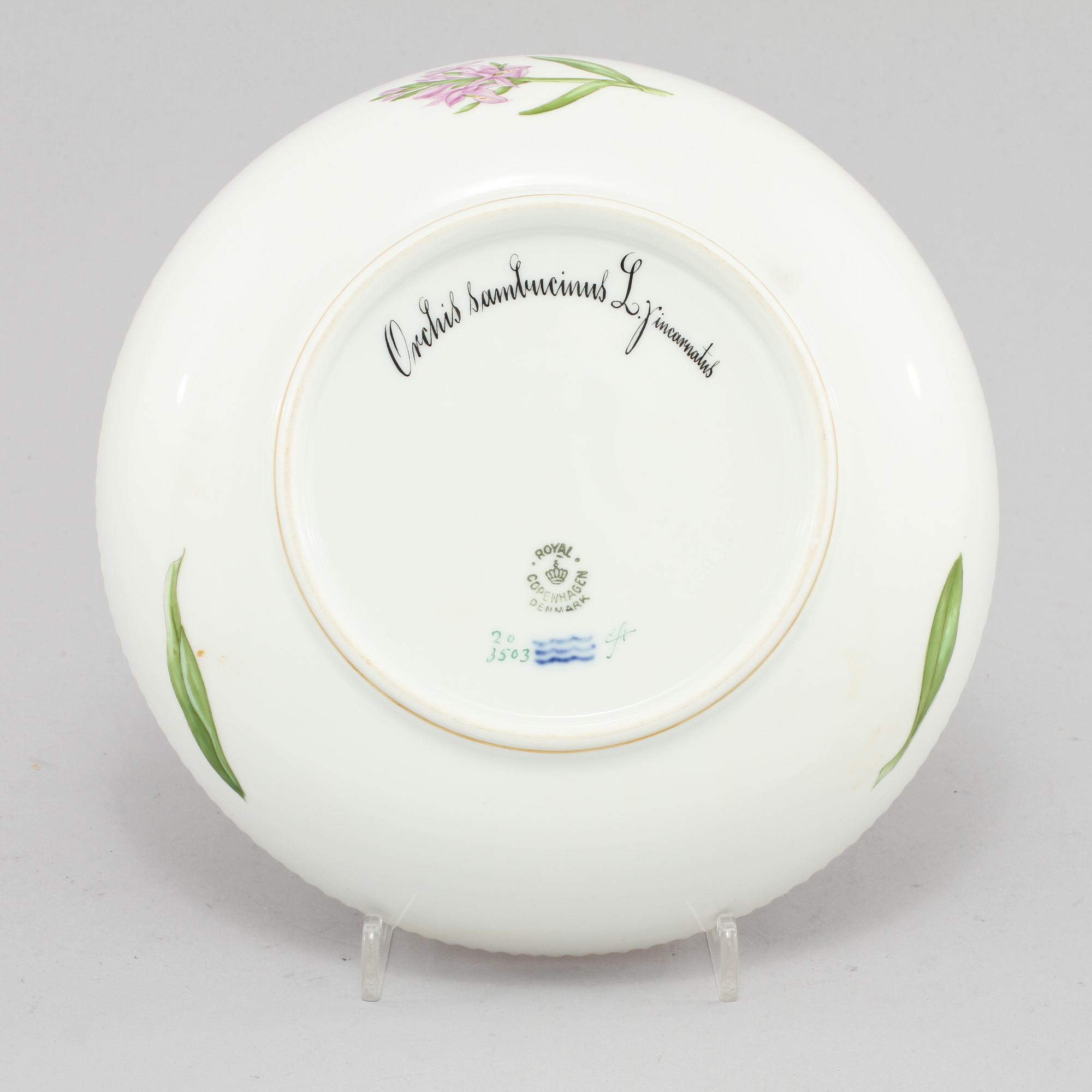 SKÅLFAT, porslin, Flora Danica, Royal Copenhagen, 1900-tal.