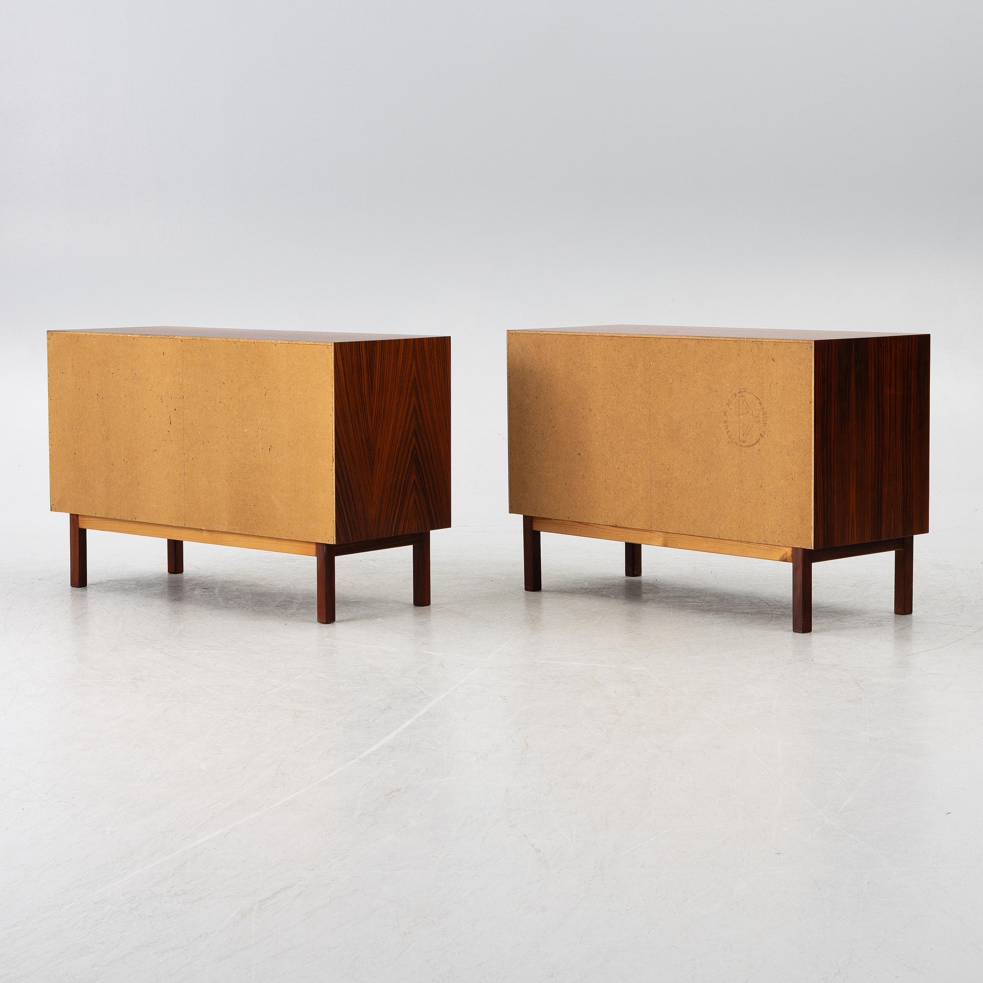Four cabinets, Scandinavia, 1970s.