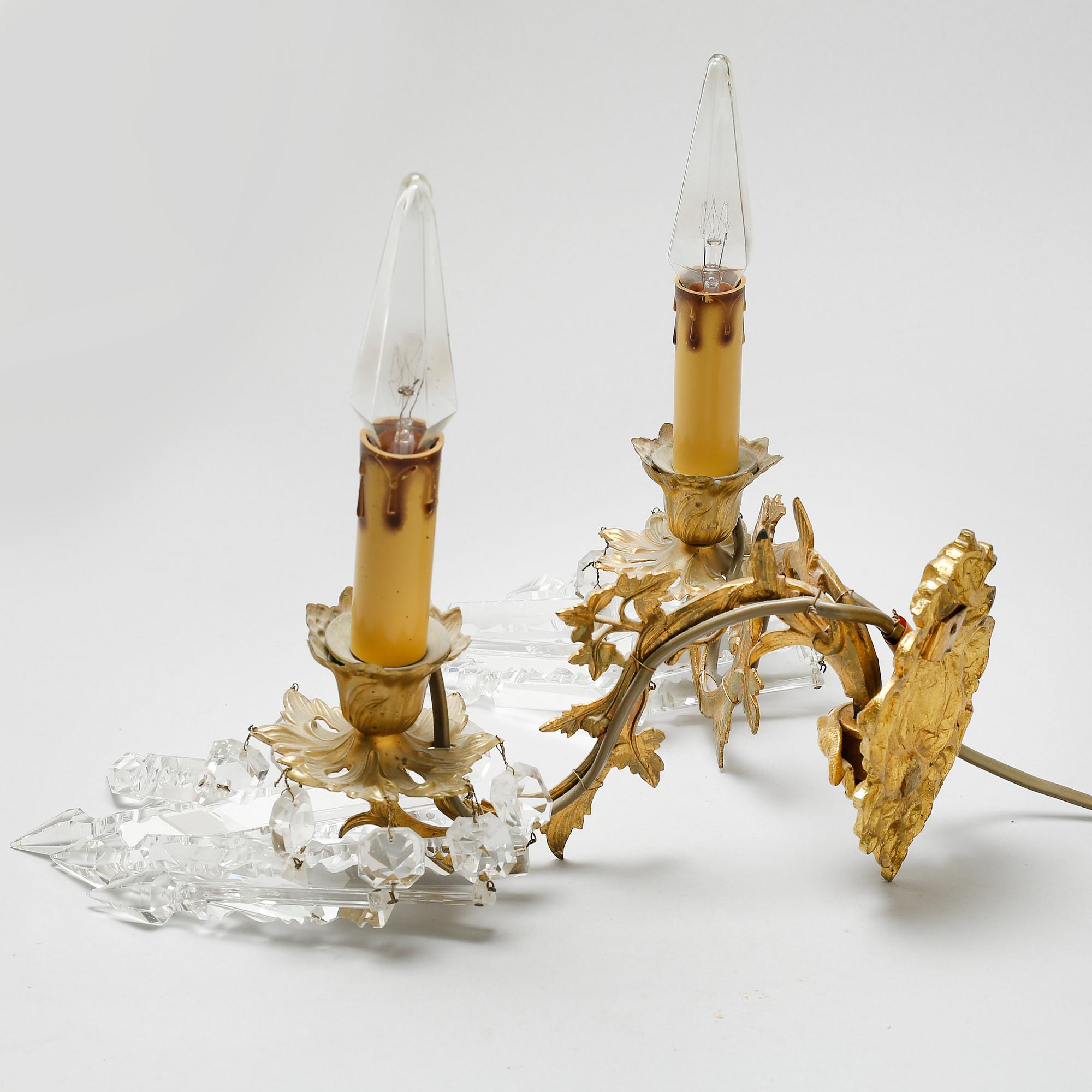 A pair of sconces, second half of the 19th century.