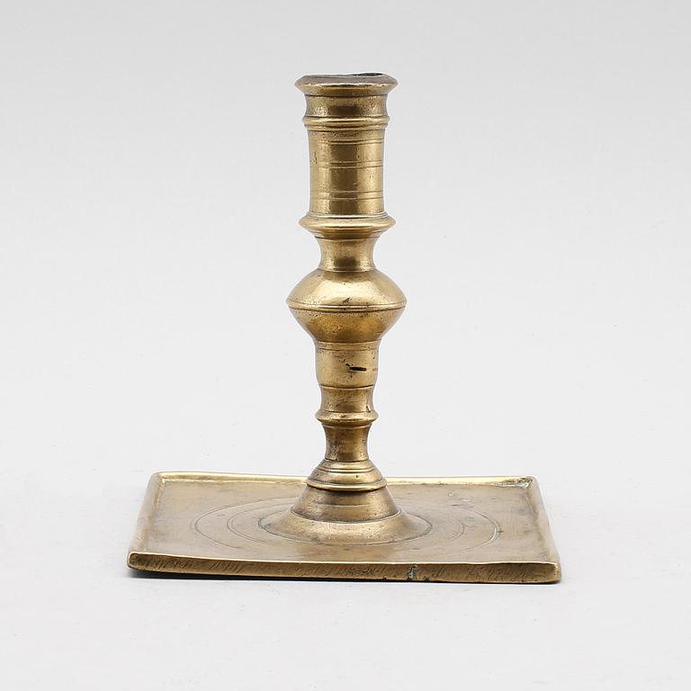 LJUSSTAKE, brons, 1600-tal.