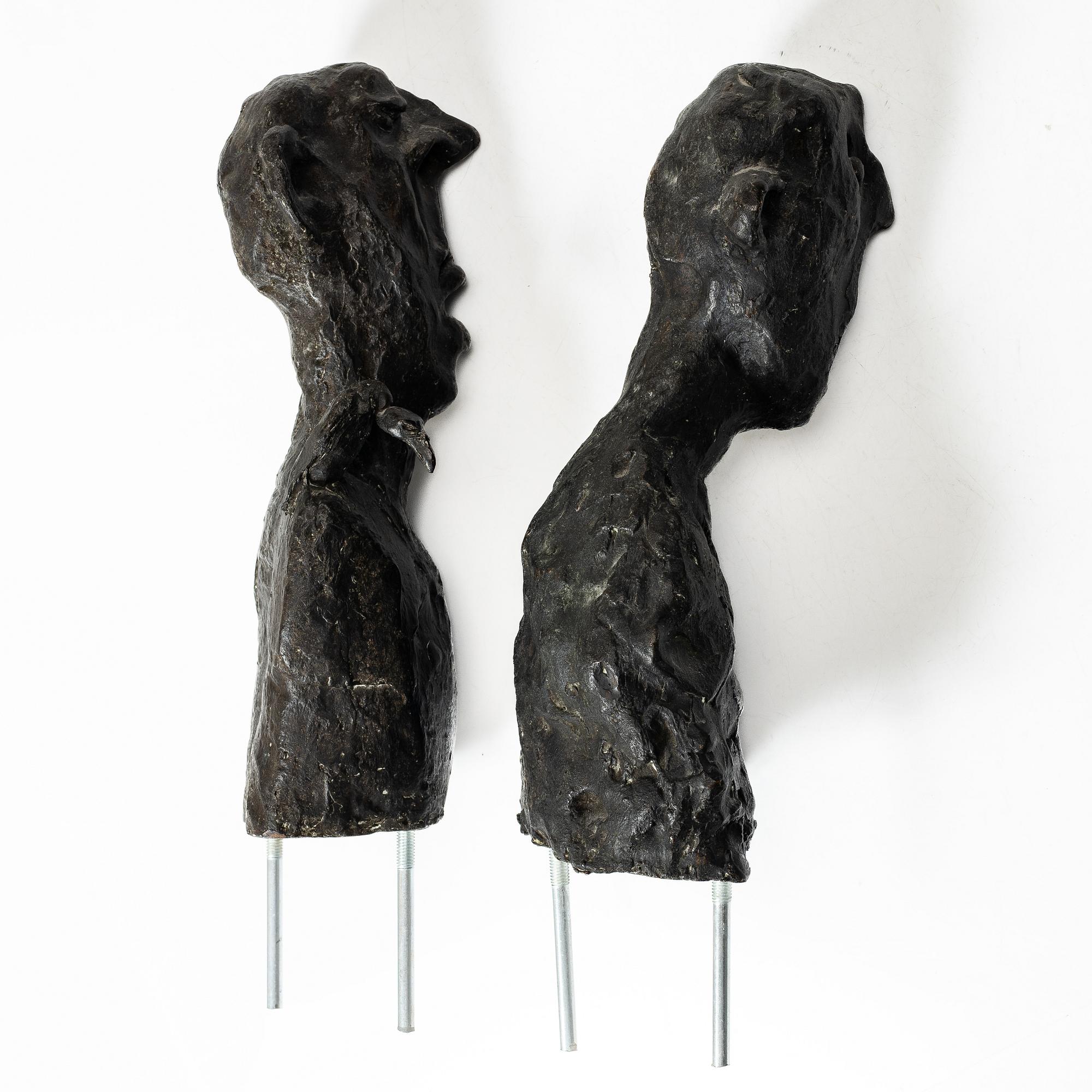 Sture Collin, A pair of bronze busts.