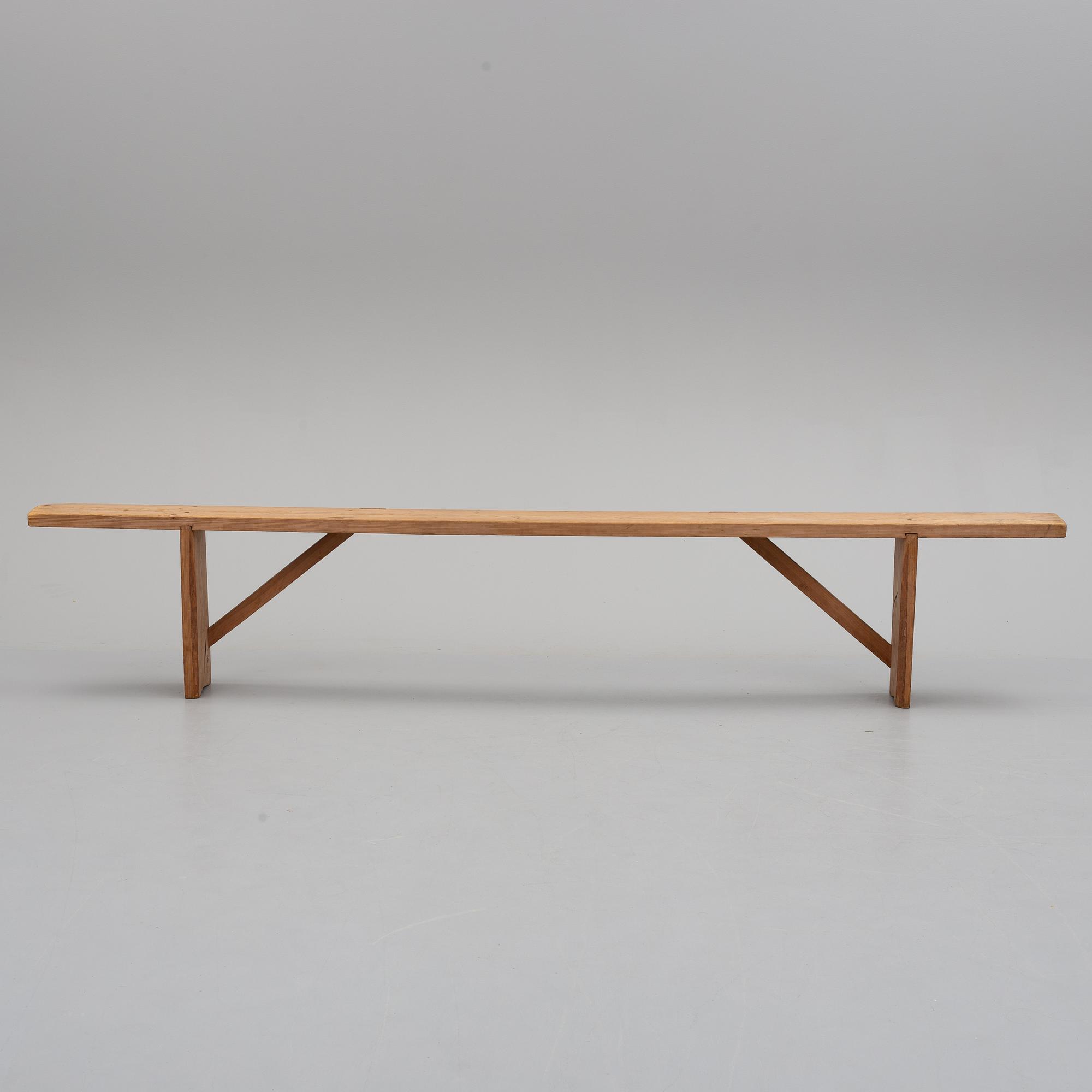 A pair of benches, ca 1900.