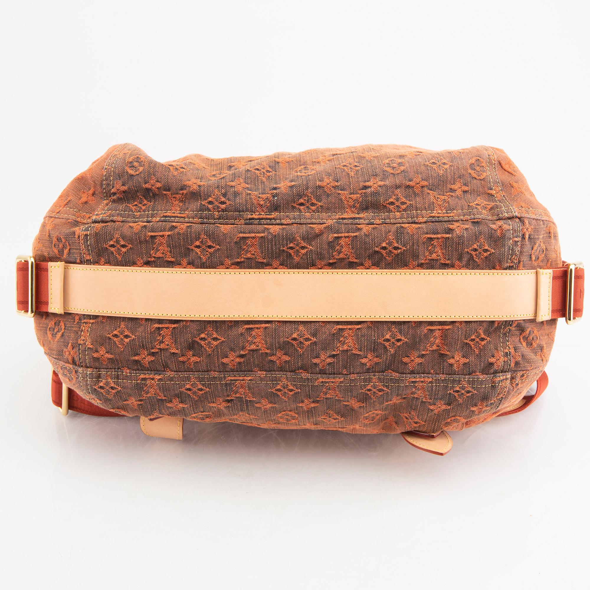 Louis Vuitton väska Sunrice monogram denim limited ed 2010.