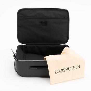 A black Epi Leather Pégase 55 Suitcase.