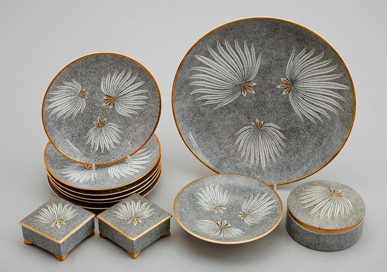 SERVISPORSLIN, 11 delar, Rosenthal, 1900-talets mitt.