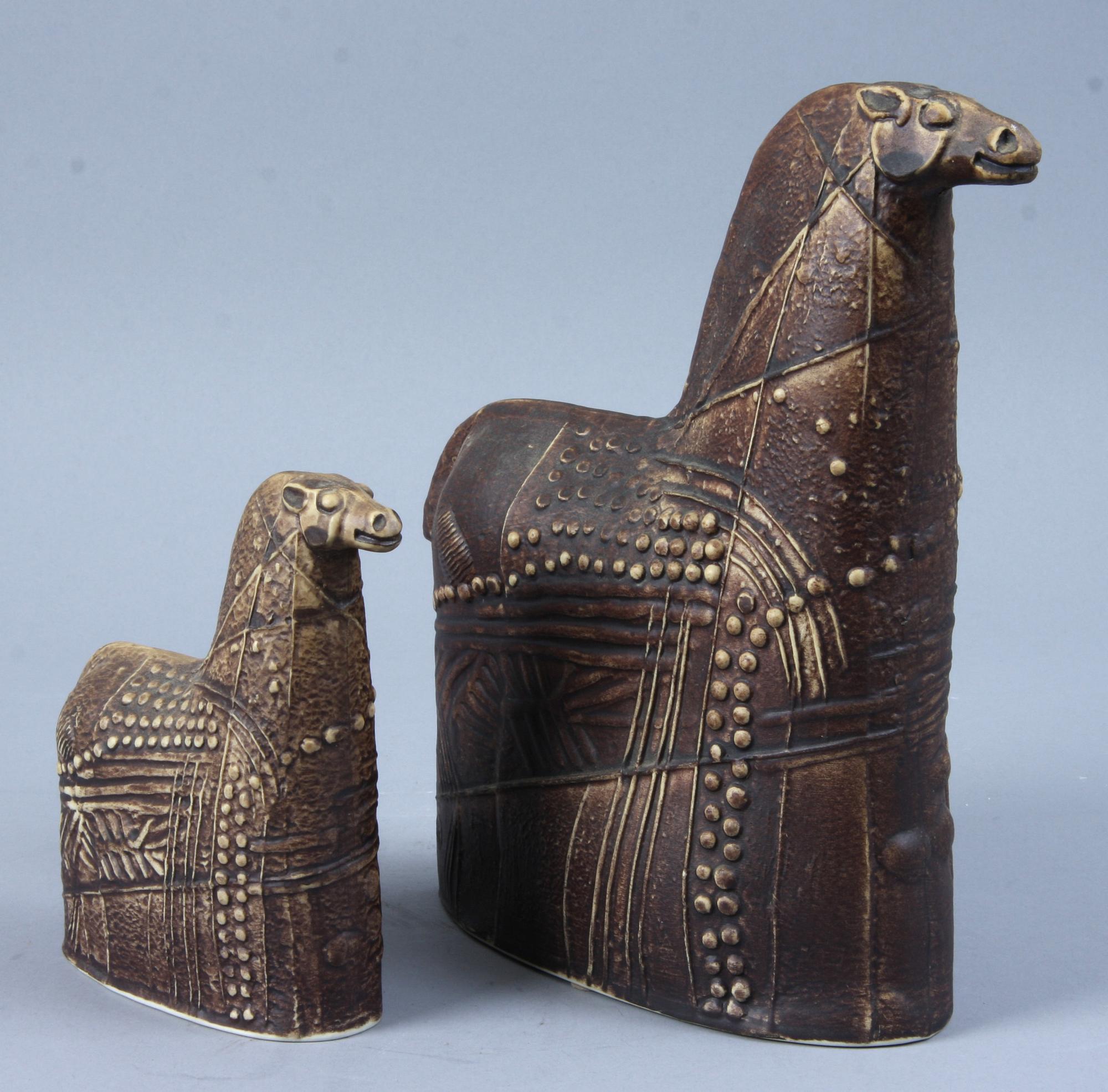 FIGURINER, 2 st, porslin, Bertil Vallien, Rörstrand.