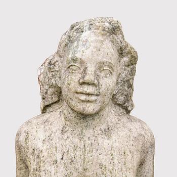 Arvid Källström, a signed stone sculpture.