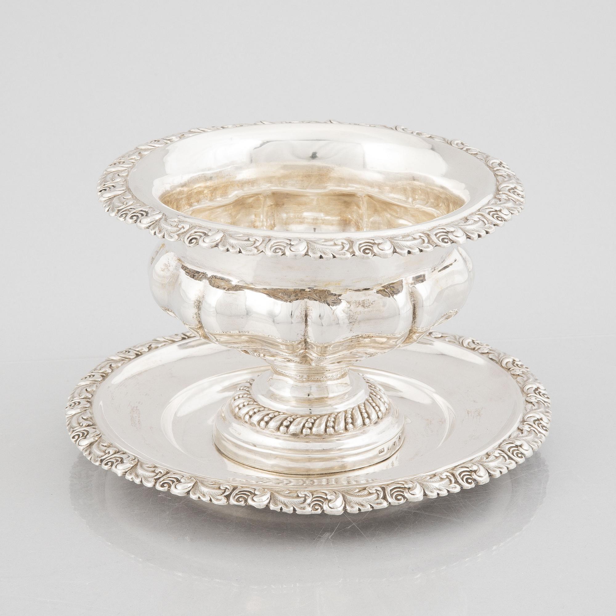 A Swedish Late Empire Silver Sauce Bowl, mark of Carl Nyström, Stockholm, probably 1846.