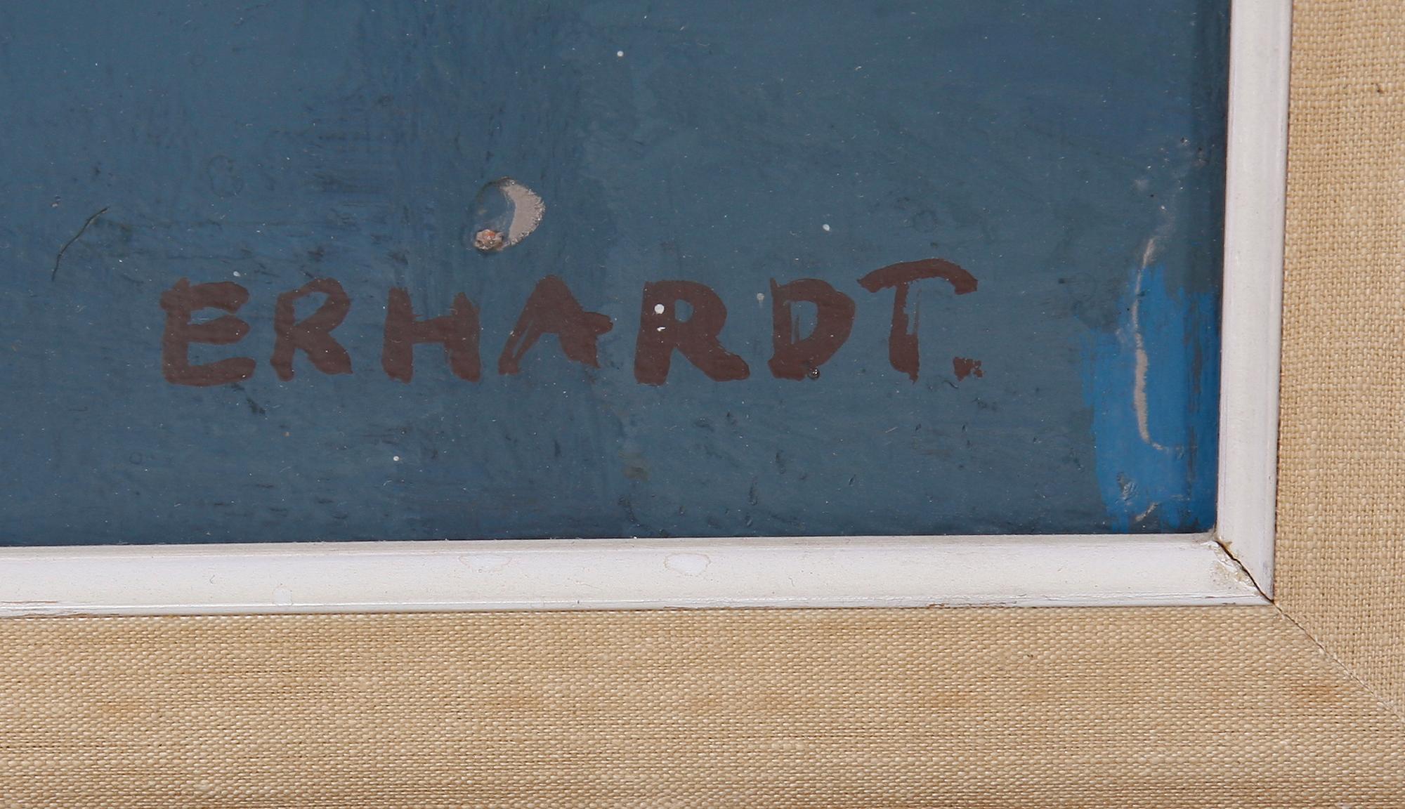 EUGEN ERHARDT, olja på pannå, sign.