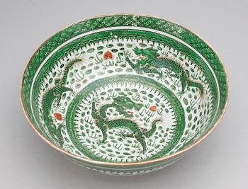 SKÅL, porslin. Kina, Sen Qing dynasti ca 1900.