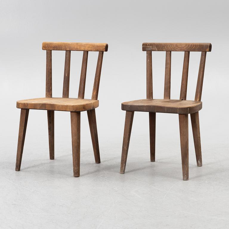 Axel Einar Hjorth, stolar, fyra stycken, "Utö", Nordiska Kompaniet, 1930-tal.