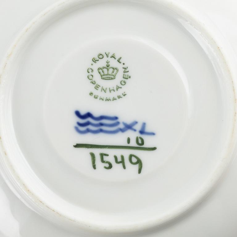 Royal Copenhagen, a 56-piece 'Blå blomst' porcelain service, Royal Copenhagen, Denmark.