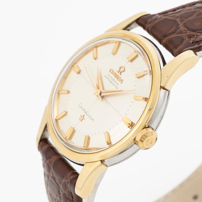 Omega, Constellation, Chronometer, "Pie-Pan", wristwatch, 34 mm.