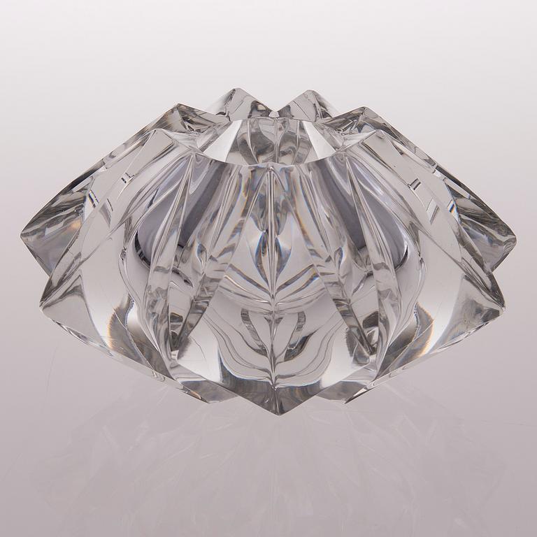 AIMO OKKOLIN, MALJAKKO, lasia, "Tähti" 6575, signeerattu Aimo Okkolin Riihimäen Lasi Oy.