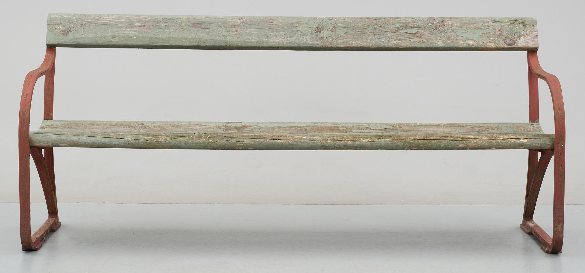 PARKSOFFA, gjutjärn, Näfveqvarn. 1900-tal.