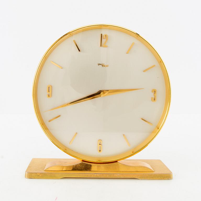 Table clock Imhof Germany second half of the 20th century.