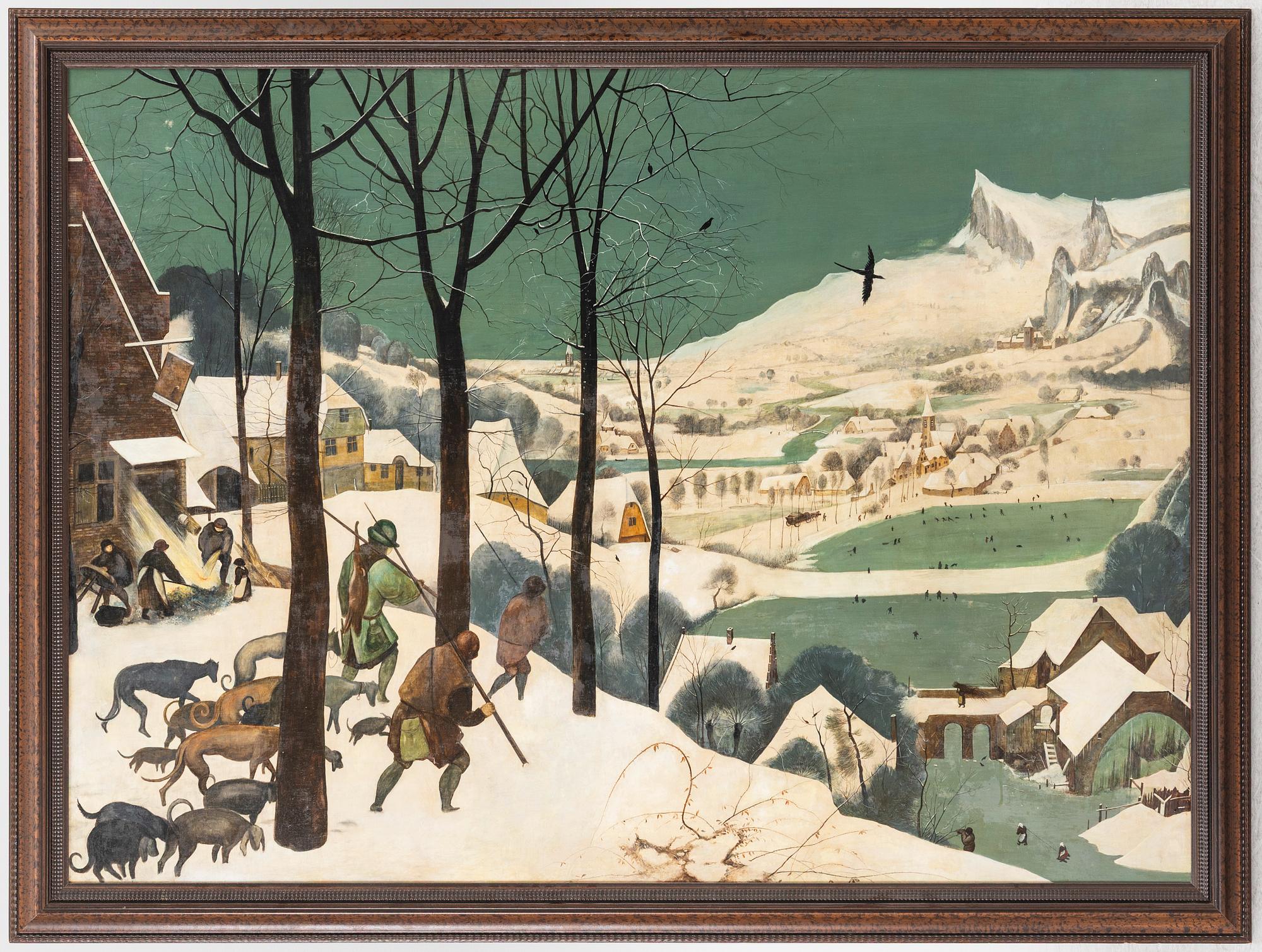 Pieter Brueghel dä, copy after, The Hunters in the Snow.