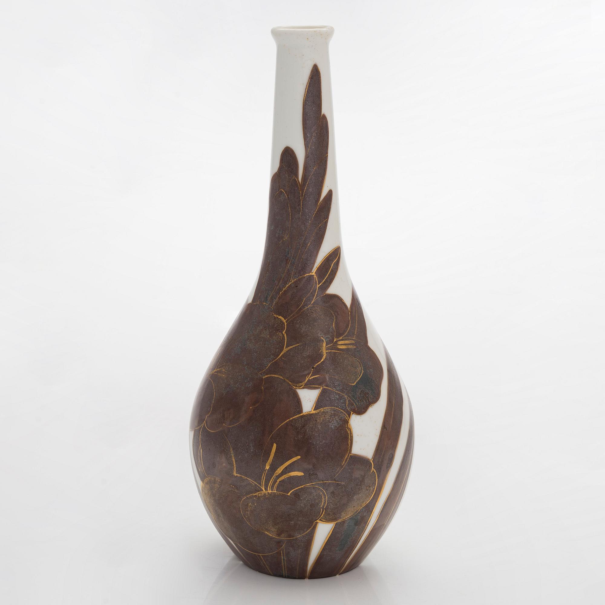 Thure Öberg, maljakko, posliinia, signeerattu T.Ö. ARABIA.