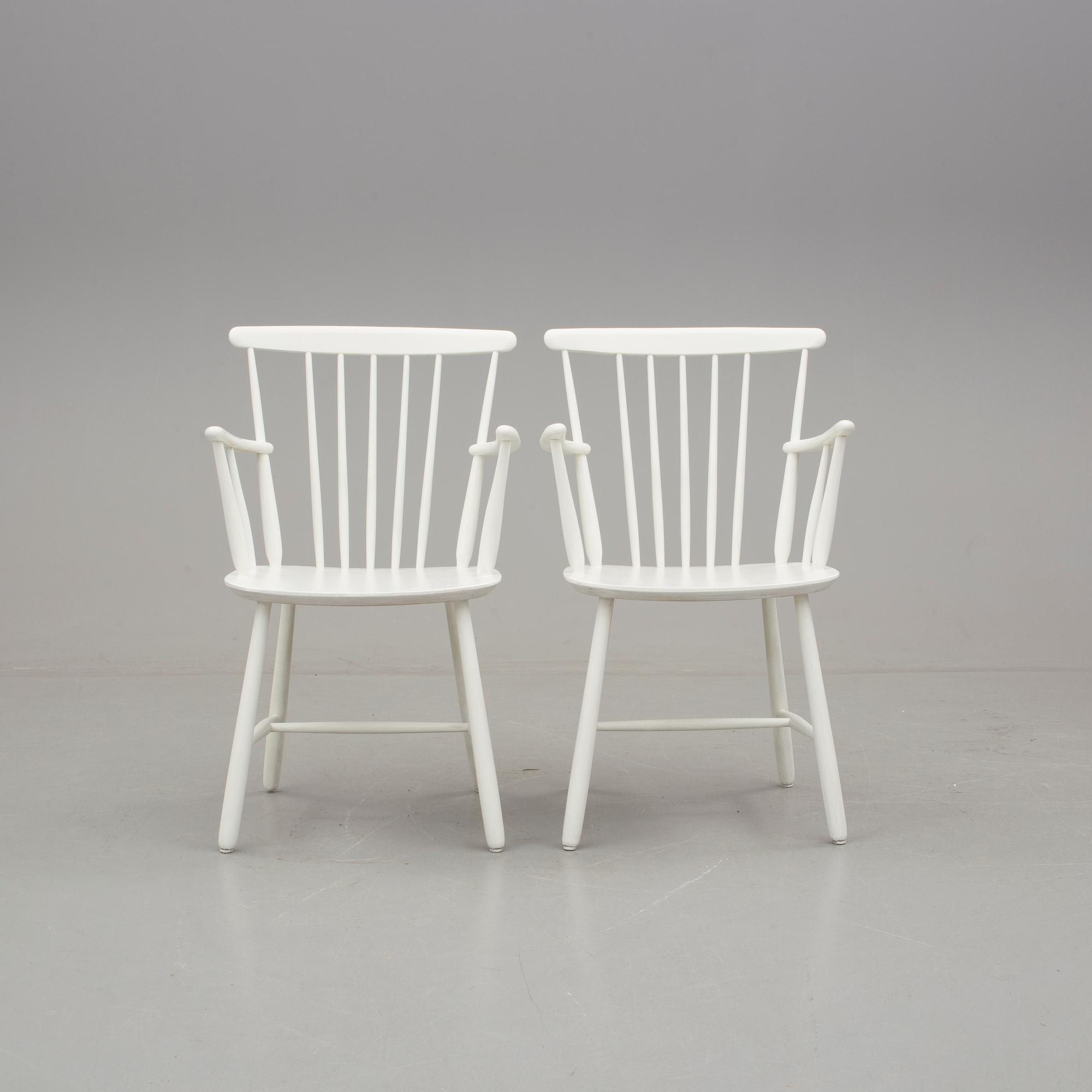 KARMSTOLAR, ett par, 1960-/70-tal.