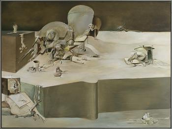 SVEN-ERIK JOHANSSON, olja på pannå, signerad och daterad 1983.