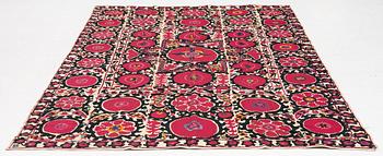 Semiantikt Suzani-broderi, Uzbekistan, ca 265 x 175 cm.