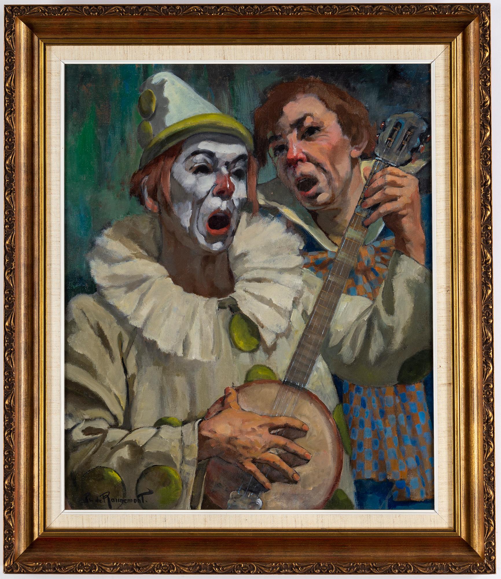 PHILIPPE DE ROUGEMONT, oil on canvas, signed.